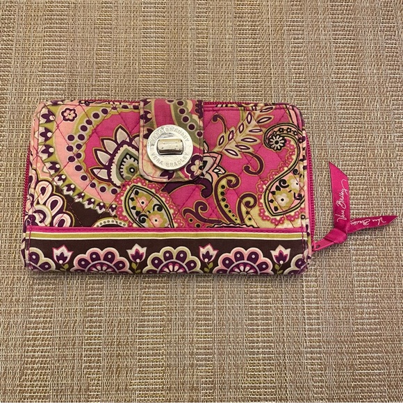 Vera Bradley Handbags - Vera Bradley Turn Lock wallet “Very Berry Paisley” print